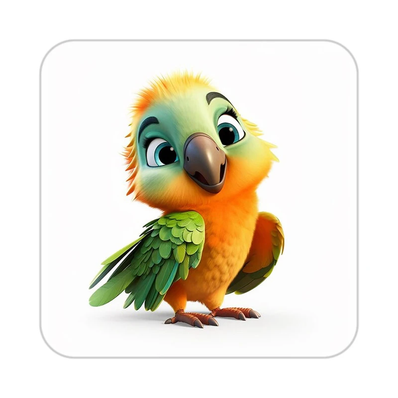 زیر لیوانی کاکتی طرح حیوانات کارتونی مدل mp28016