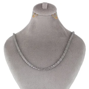 زنجیر نقره زنانه مدل خاویاری