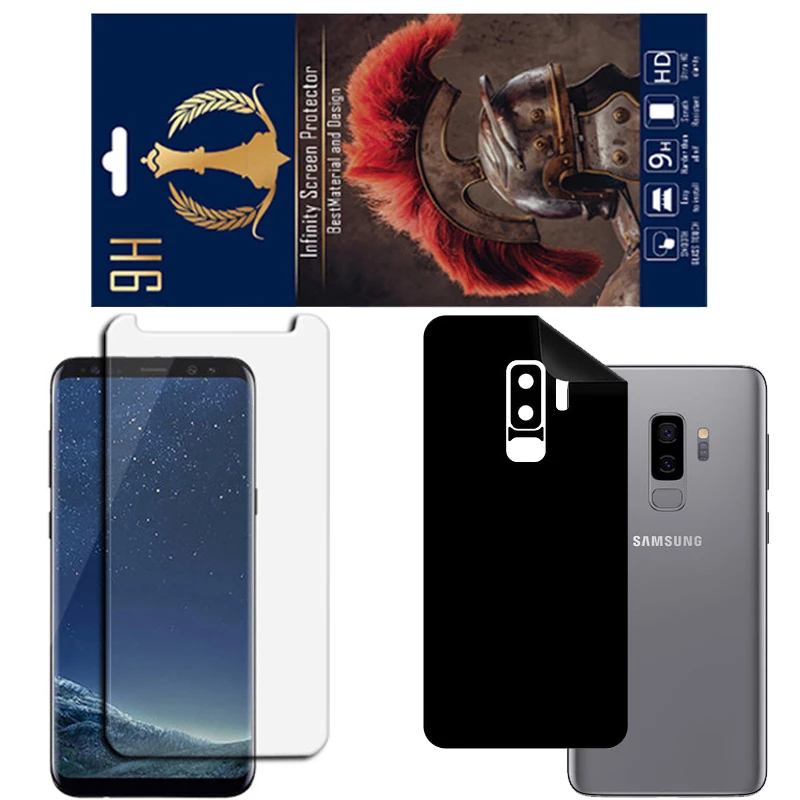 برچسب پوششی اینفینیتی مدل RG مناسب برای گوشی موبایل سامسونگ Galaxy S9 Plus به همراه محافظ صفحه نمایش