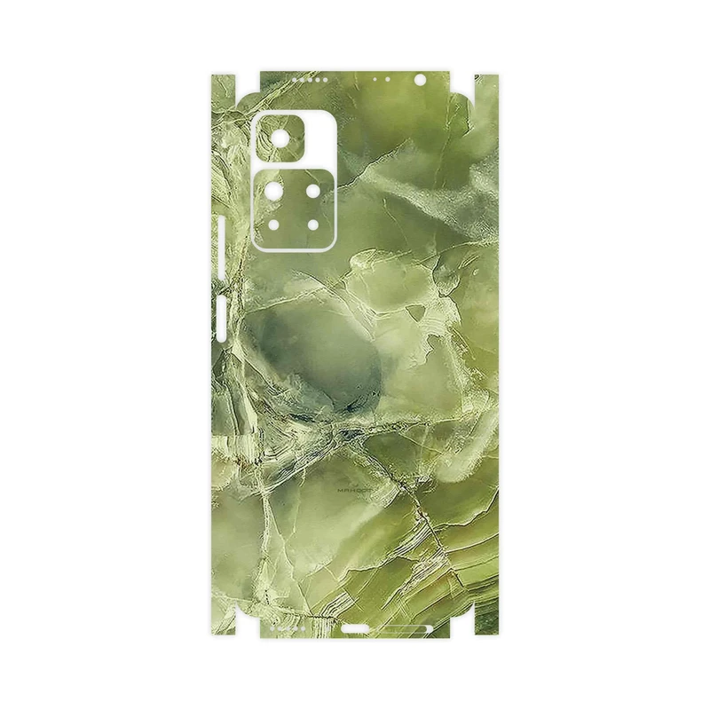 برچسب پوششی ماهوت مدل Green_Crystal_Marble-FullSkin مناسب برای گوشی موبایل شیائومی Redmi Note 11 Pro Plus 5G