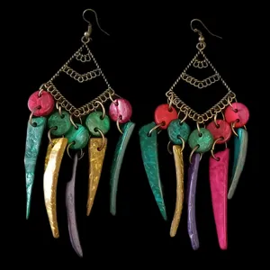 گوشواره زنانه مدل سنتی هندی