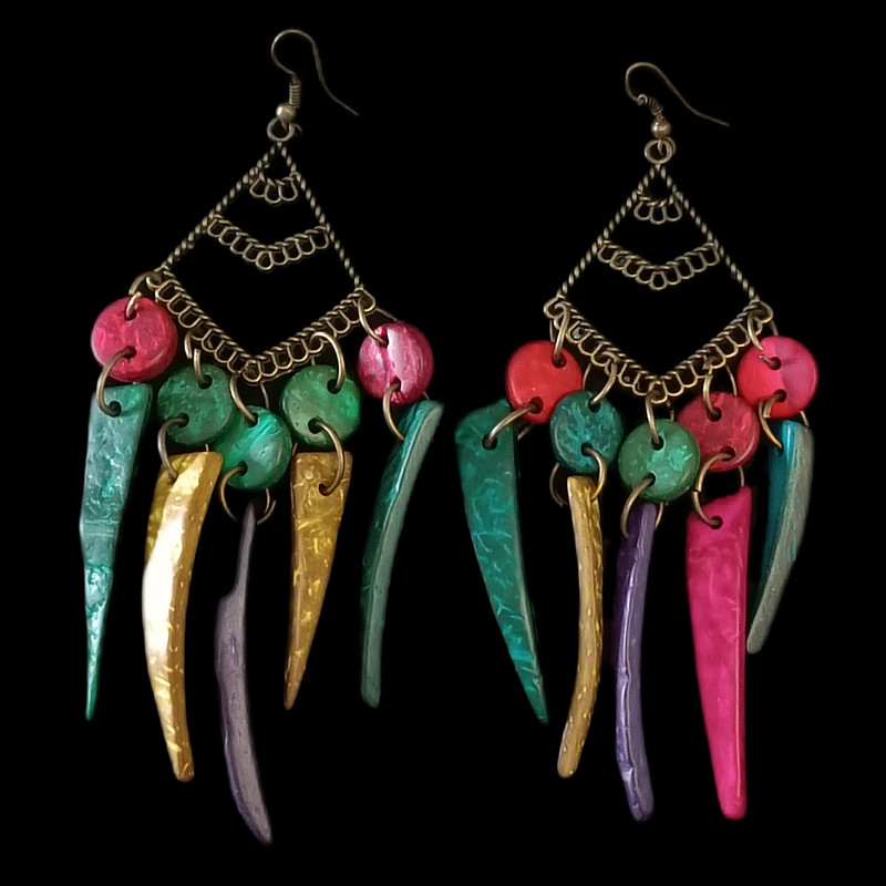 گوشواره زنانه مدل سنتی هندی