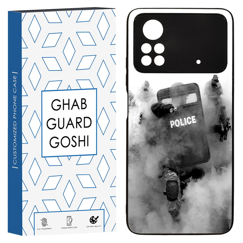 کاور قاب گارد گوشی طرح police کد TPU-136 مناسب برای گوشی موبایل شیائومی POCO M4 PRO 4G