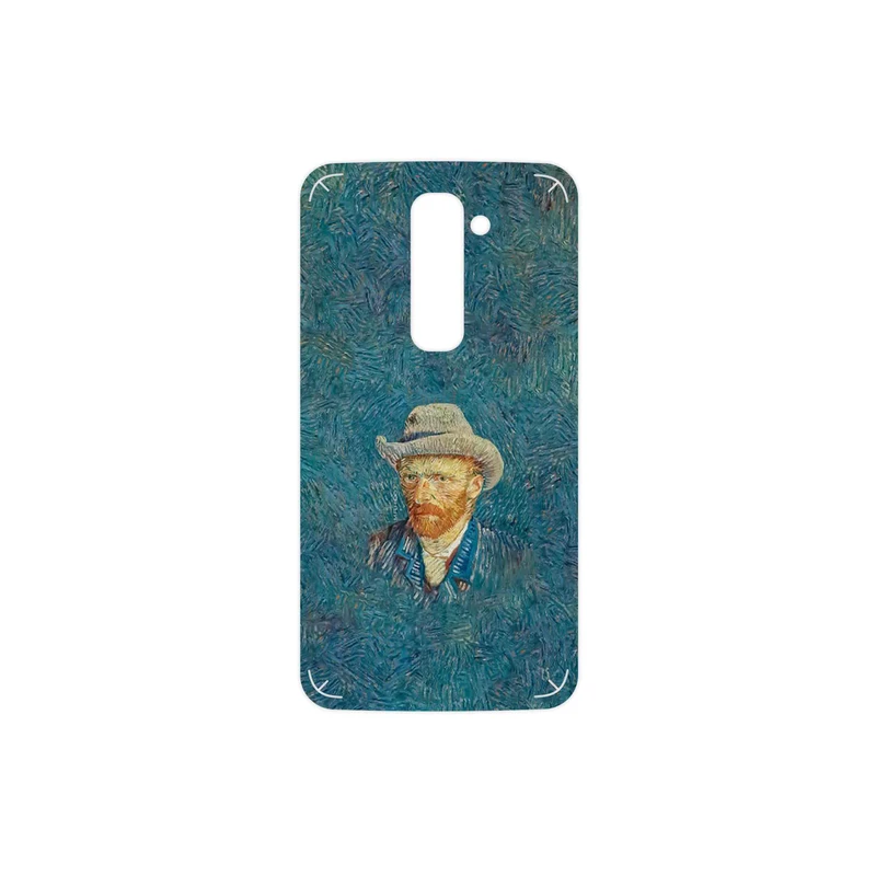 برچسب پوششی ماهوت مدل Self portrait with a gray felt hat مناسب برای گوشی موبایل ال جی G2