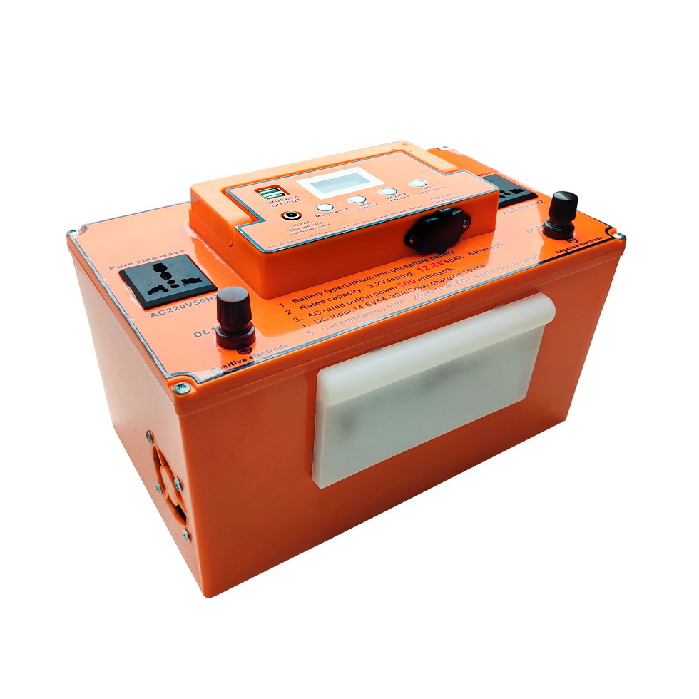 باتری خورشیدی مدل مولتی 500W کمپینگ 12v-220v ظرفیت 50000 میلی آمپر ساعت