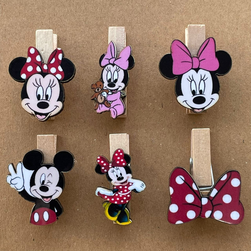 گیره کاغذ مدل میکی موس مجموعه 6 عددی