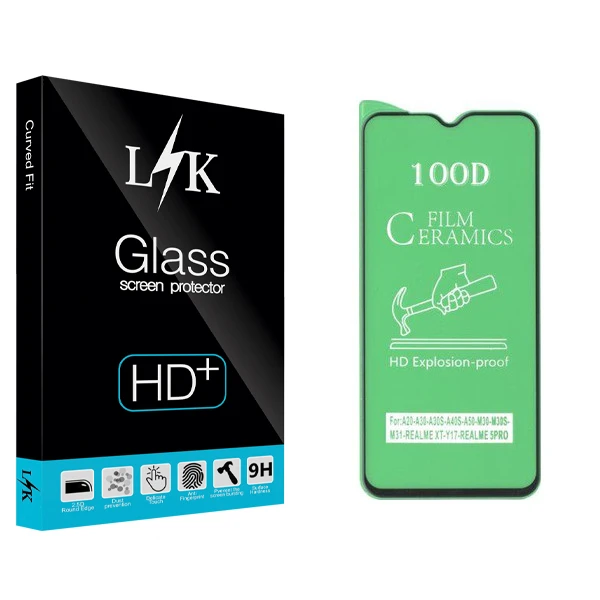 محافظ صفحه نمایش سرامیکی ال کی مدل Hard glass مناسب برای گوشی موبایل سامسونگ Galaxy A50