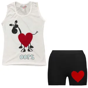 ست تاپ و شلوارک دخترانه کاندید اسپرت مدل 28