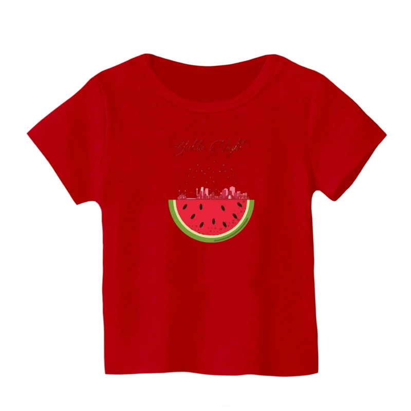 تی شرت آستین کوتاه بچگانه مدل هندوانه یلدایی کد 28