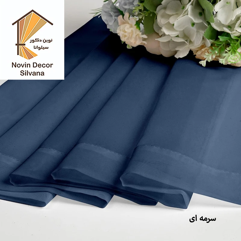 عکس شماره 12 : پرده نوین دکور سیلوانا مدل حریر ساده ny14 سایز 280x140 سانتی-متر