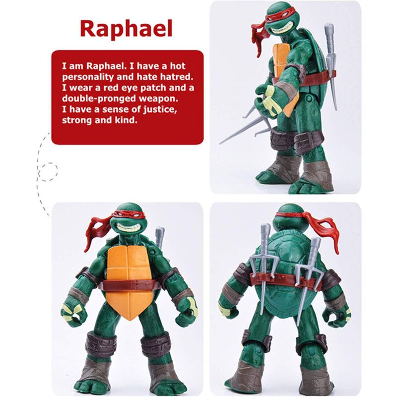 اکشن فیگور مدل لاکپشت های نینجا بسته 4 عددی - - 10