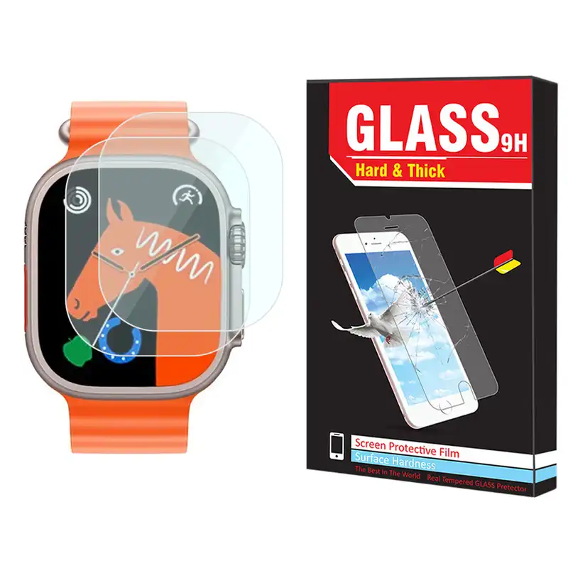 محافظ صفحه نمایش شیشه‌ای هارد اند تیک مدل SH-HT مناسب برای ساعت هوشمند الترا BML Ultra Max بسته دو عددی
