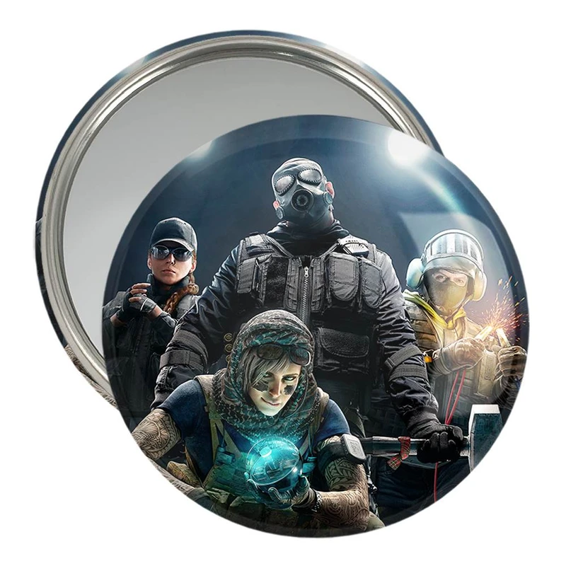 آینه جیبی خندالو مدل رینبو سیکس Rainbow Six  کد 10315