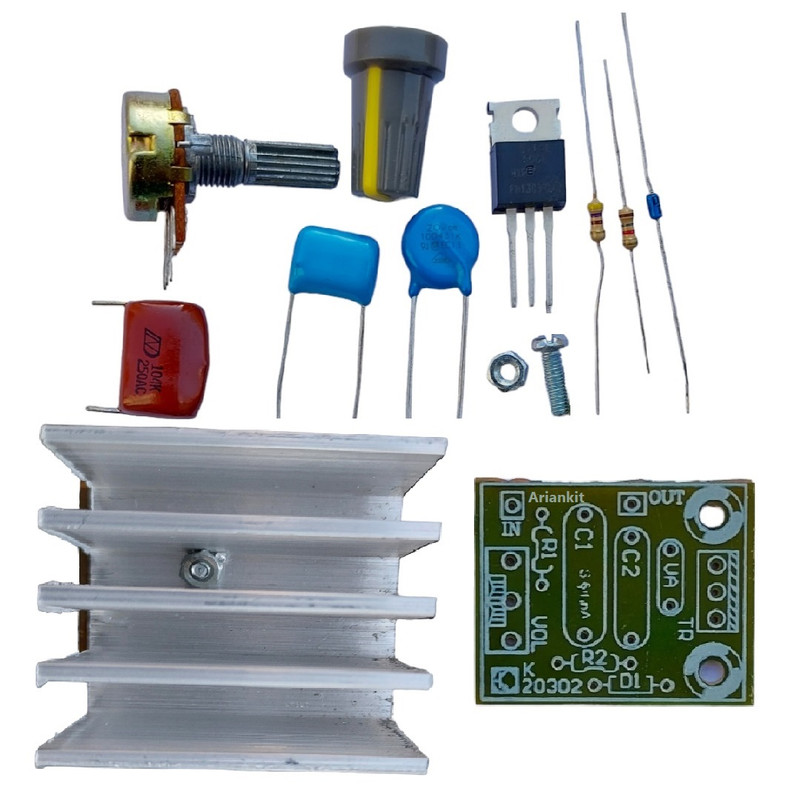 کیت آموزشی آریانکیت مدل دیمر 220 ولت 5000 وات کد K20304