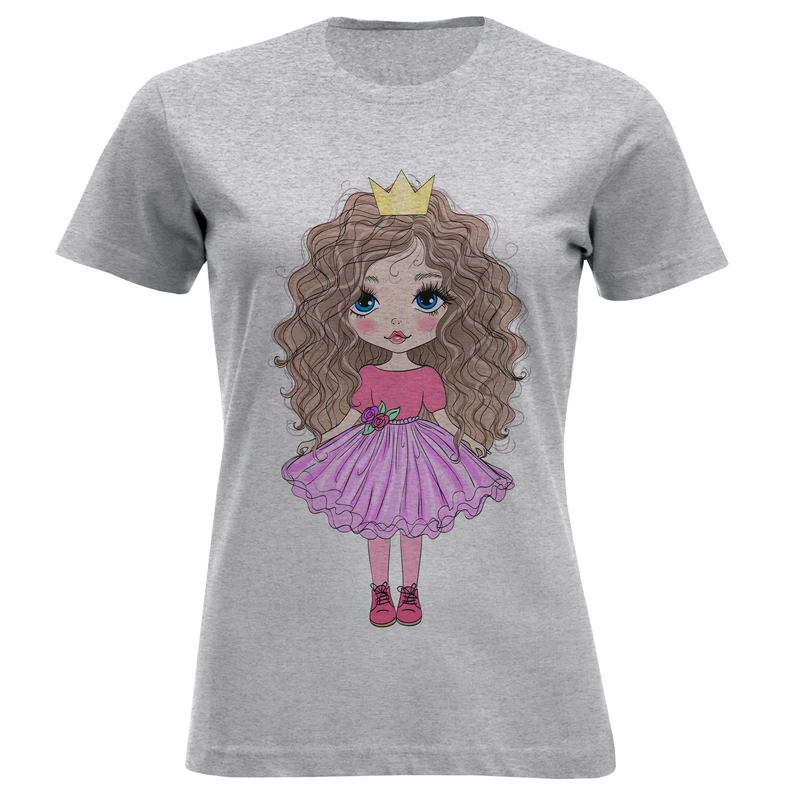 تی شرت آستین کوتاه زنانه مدل پرنسس F1419