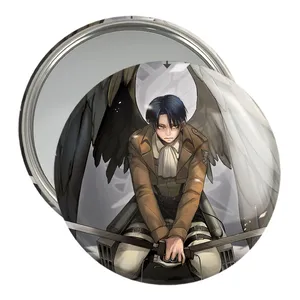 آینه جیبی خندالو مدل لیوای آکرمن انیمه اتک آن تایتان کد 11014