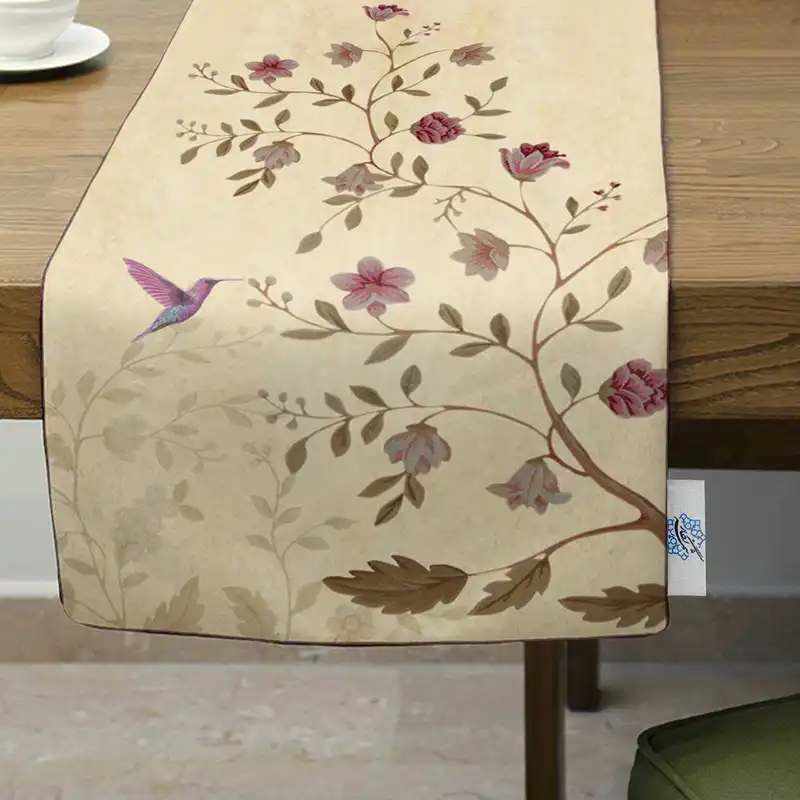 ست رومیزی 4 تکه شمسه نگار کد Tr514DR4