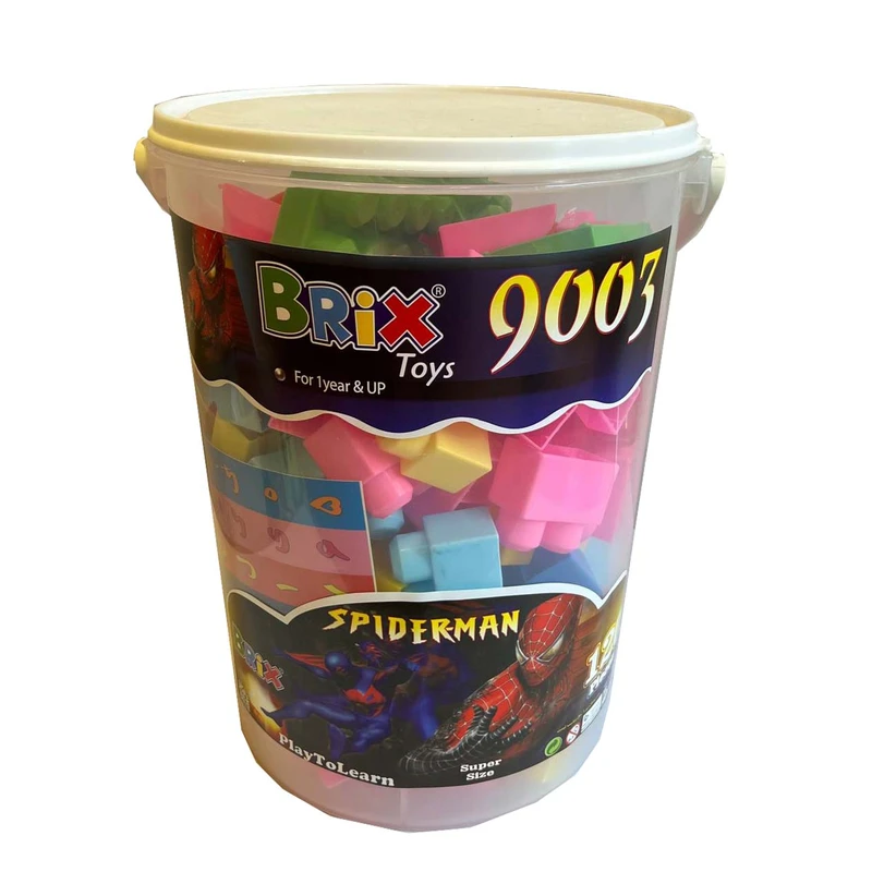 ساختنی بریکس 120 قطعه مدل سطل دار کد 9003