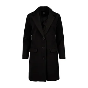 پالتو زنانه آر اِن اِس مدل ساده کد 80851 رنگ مشکی