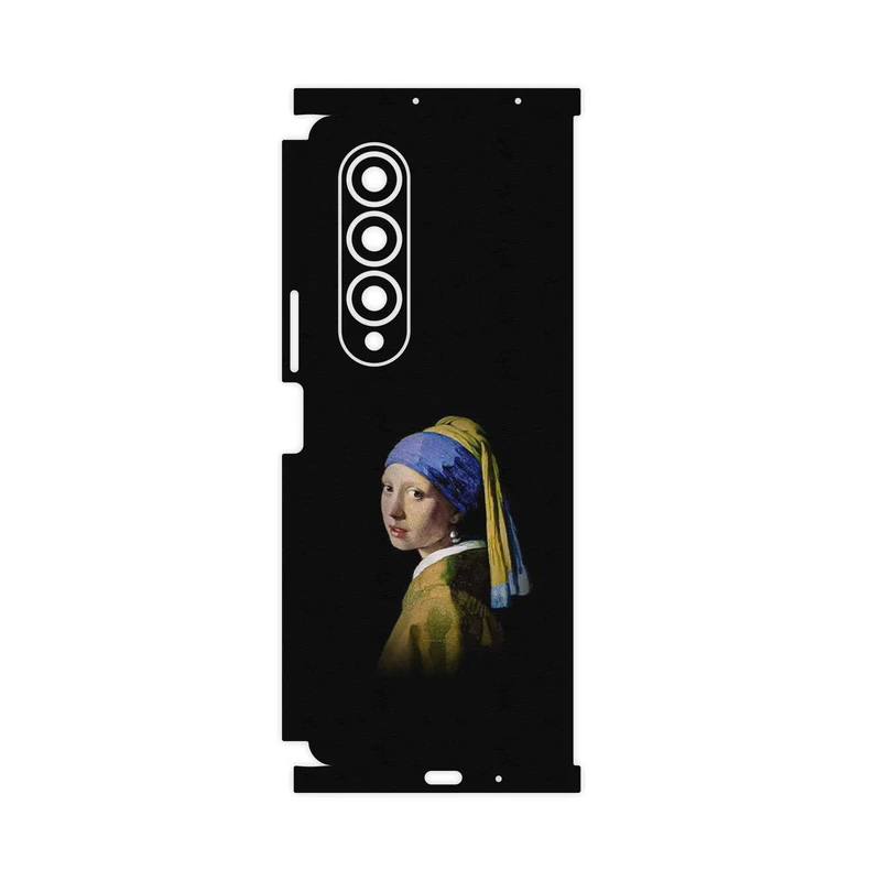 برچسب پوششی ماهوت مدل Girl with a Pearl Earring of Vermeer-FullSkin مناسب برای گوشی موبایل سامسونگ Galaxy Z Fold4
