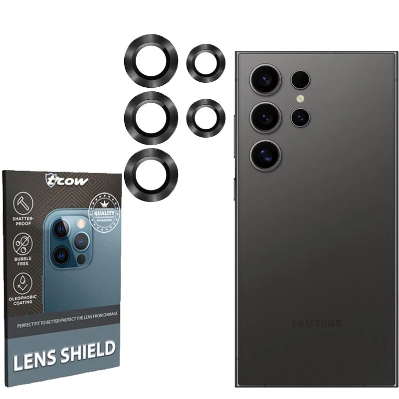 محافظ لنز دوربین ترو مدل شیلد مناسب برای گوشی موبایل سامسونگ GALAXY S24 ULTRA