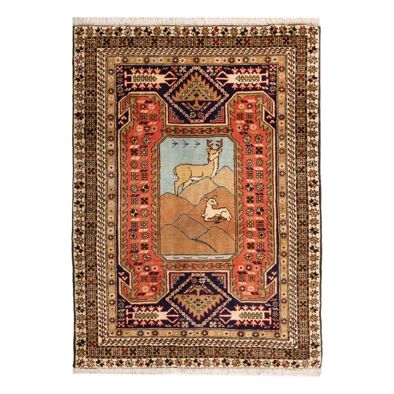 فرش دستبافت یک متری مدل پشتی اردبیل کد 451973
