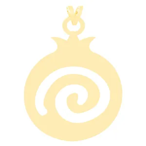 آویز گردنبند طلا 18 عیار زنانه الن نار مدل 3181 طرح انار