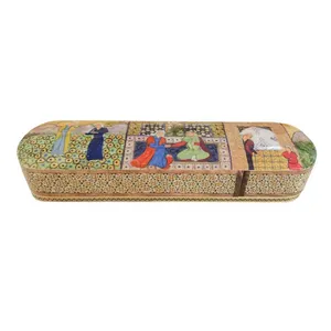 قلمدان خاتم کاری طرح مکتب کد IN 263