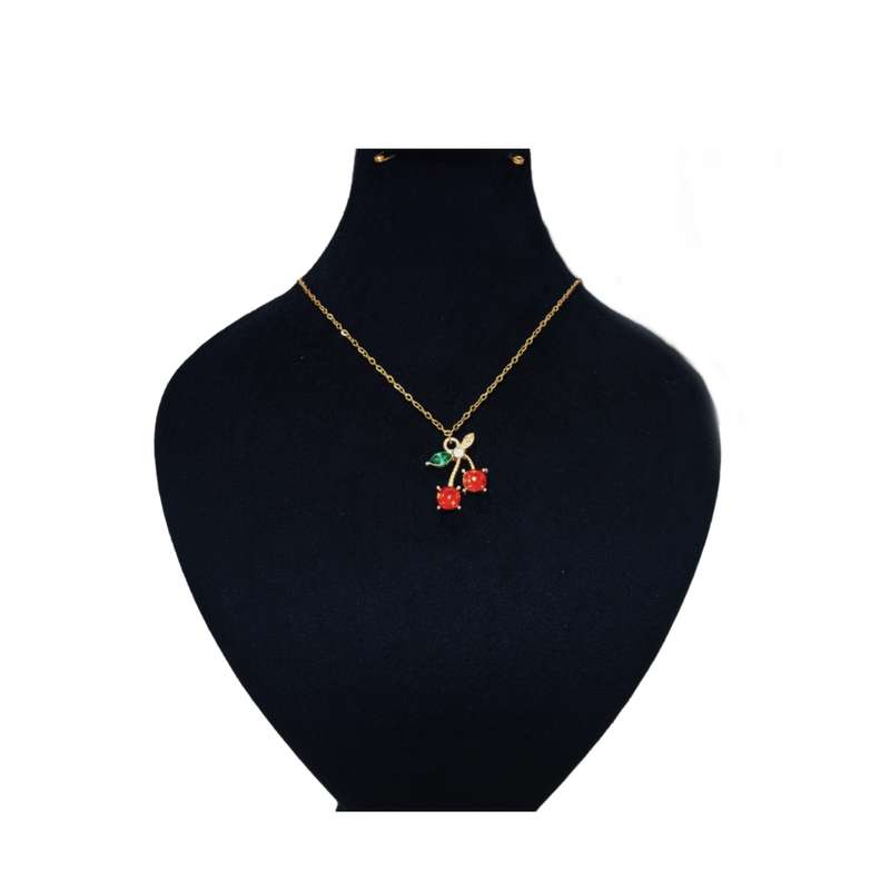 گردنبند دخترانه مدل گیلاس کد 302 گردنبند دخترانه مدل گیلاس کد 302