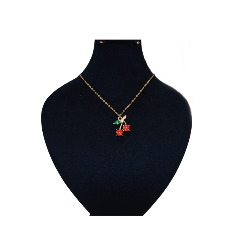 گردنبند دخترانه مدل گیلاس کد 302 گردنبند دخترانه مدل گیلاس کد 302