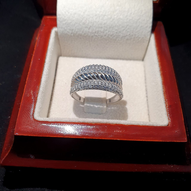 انگشتر نقره زنانه جی تی ای مدل جی نایس