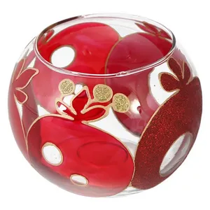 جاشمعی شیشه ای مدل انار