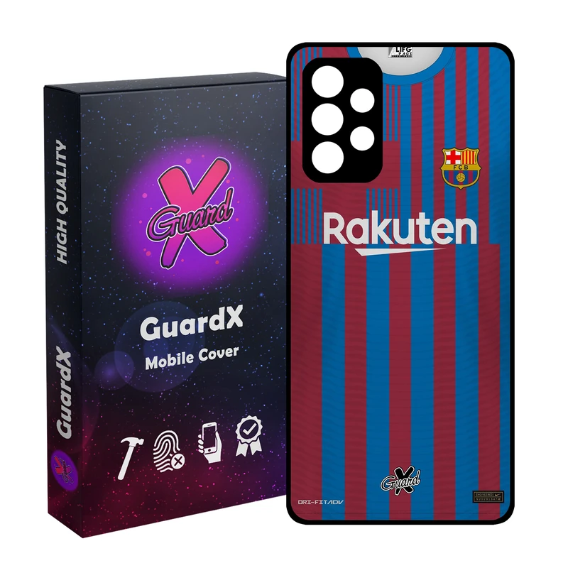 کاور گارد ایکس طرح بارسلونا مدل Glass50359 مناسب برای گوشی موبایل سامسونگ Galaxy A32 4G