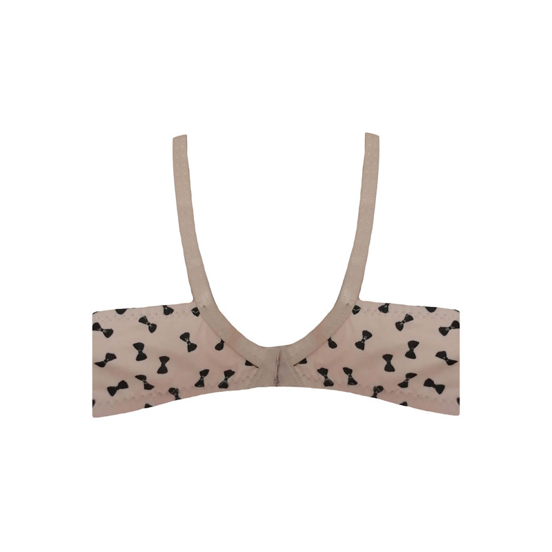 سوتین بالکنی زنانه مدل پاپیونی رنگ صورتی