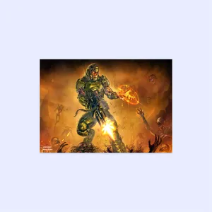 پوستر هومرو مدل فلزی طرح DOOM کد PS336