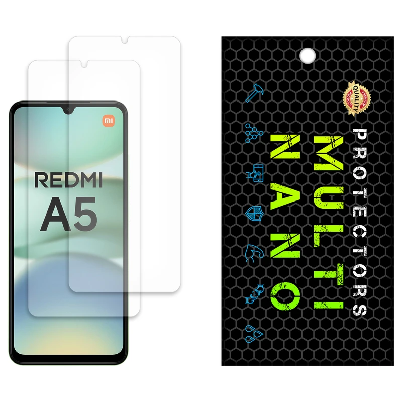محافظ صفحه نمایش آنتی رفلکس مولتی نانو مدل X-S2M مناسب برای گوشی موبایل Redmi A5 4G  بسته دو عددی