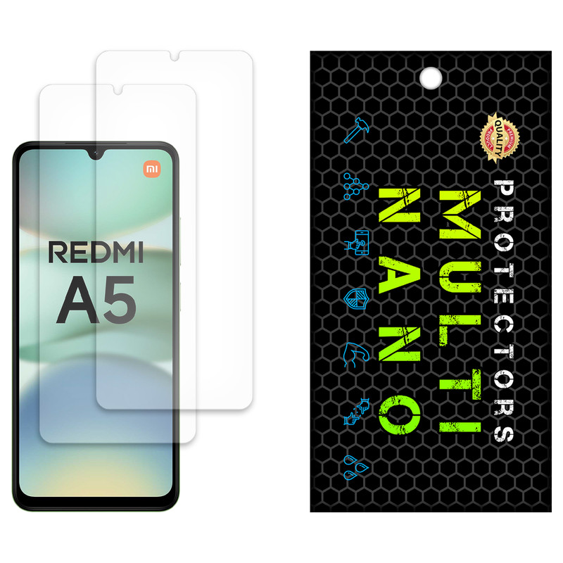 محافظ صفحه نمایش آنتی رفلکس مولتی نانو مدل X-S2M مناسب برای گوشی موبایل Redmi A5 4G  بسته دو عددی