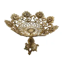 شکلات خوری برنزی مدل گل رز کد A108