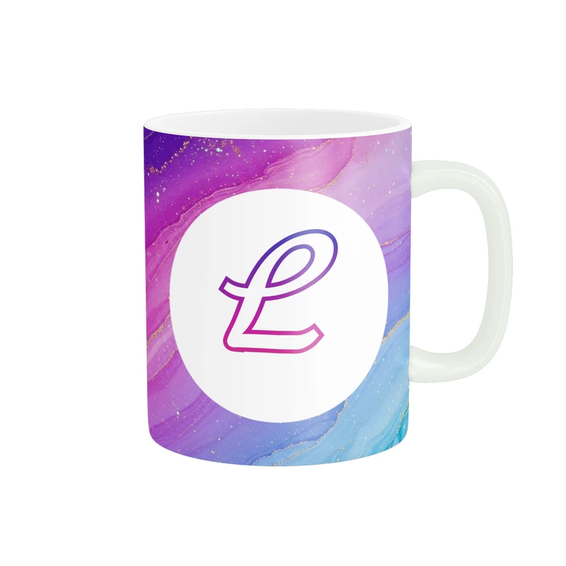 ماگ پاد آفرین مدل اسم شخصی فانتزی طرح اول اسم حرف L کد p11288