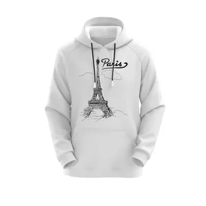 هودی زنانه مدل پاریس کد J280 رنگ سفید