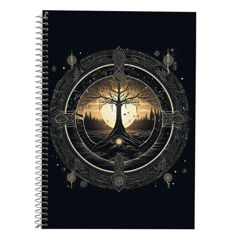 دفتر زبان 50 برگ مدوپد مدل سه خط طرح  ارباب حلقه ها The Lord of the Rings کد DF3112