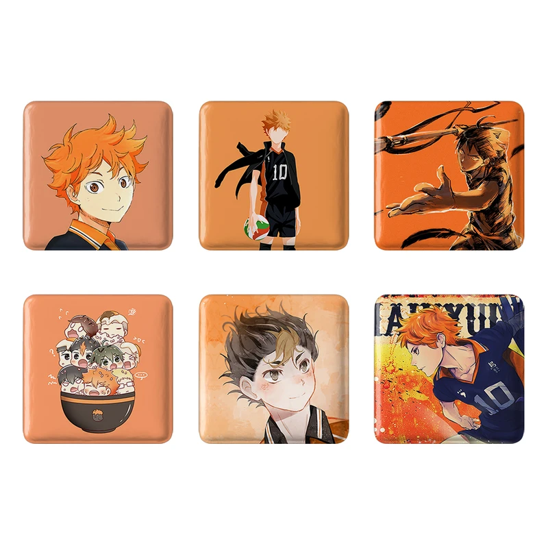 مگنت خندالو طرح انیمه هایکیو Haikyu کد 983A مجموعه 6 عددی