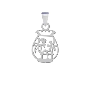 آویز گردنبند زنانه هایکا مدل تنگ ماهی کد ha 9