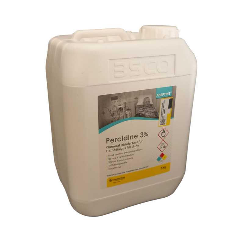 محلول ضدعفونی کننده به بان شیمی مدل پرسیدین 3 درصد حجم 5000 میلی لیتر