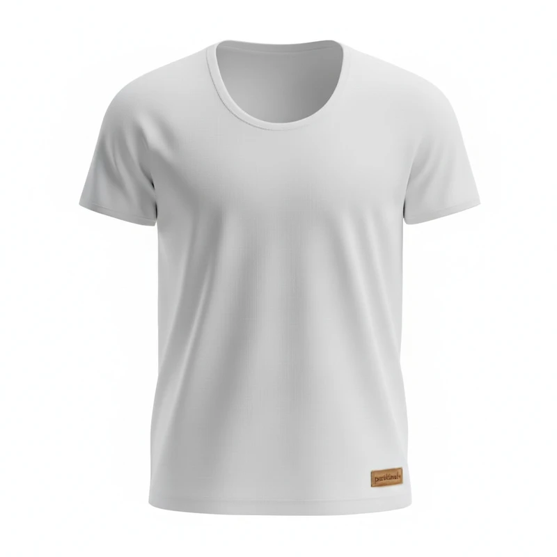 زیرپوش آستین‌دار یقه گرد مردانه پنبینه مدل نخ پنبه سوپر کامپکت ارگانیک