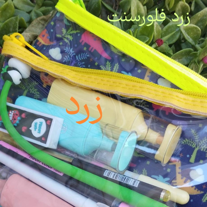 جامدادی پانی پو مدل شفاف طرح آکواریوم ژوراسیک