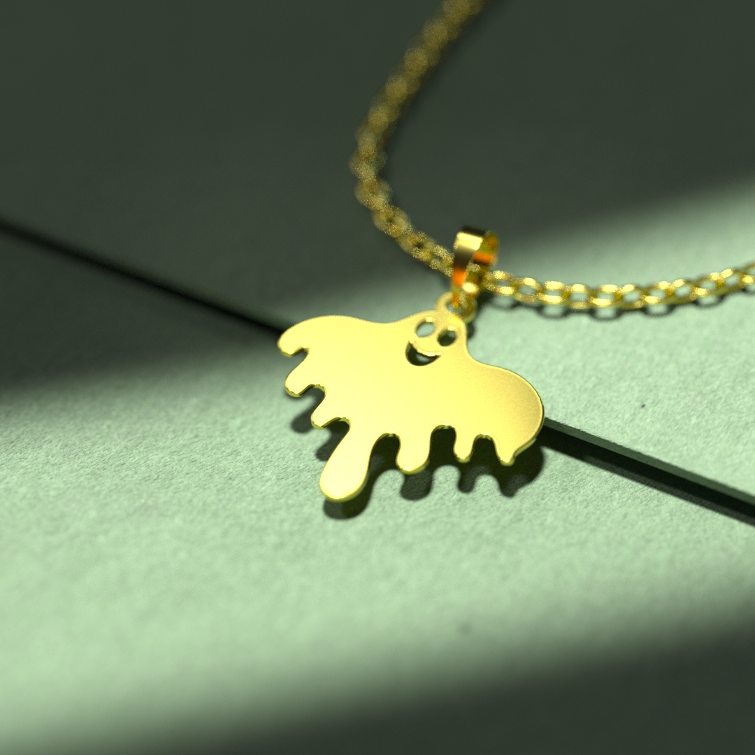 گردنبند طلا 18 عیار زنانه مدوپد مدل هالووین کد G3-1-1241