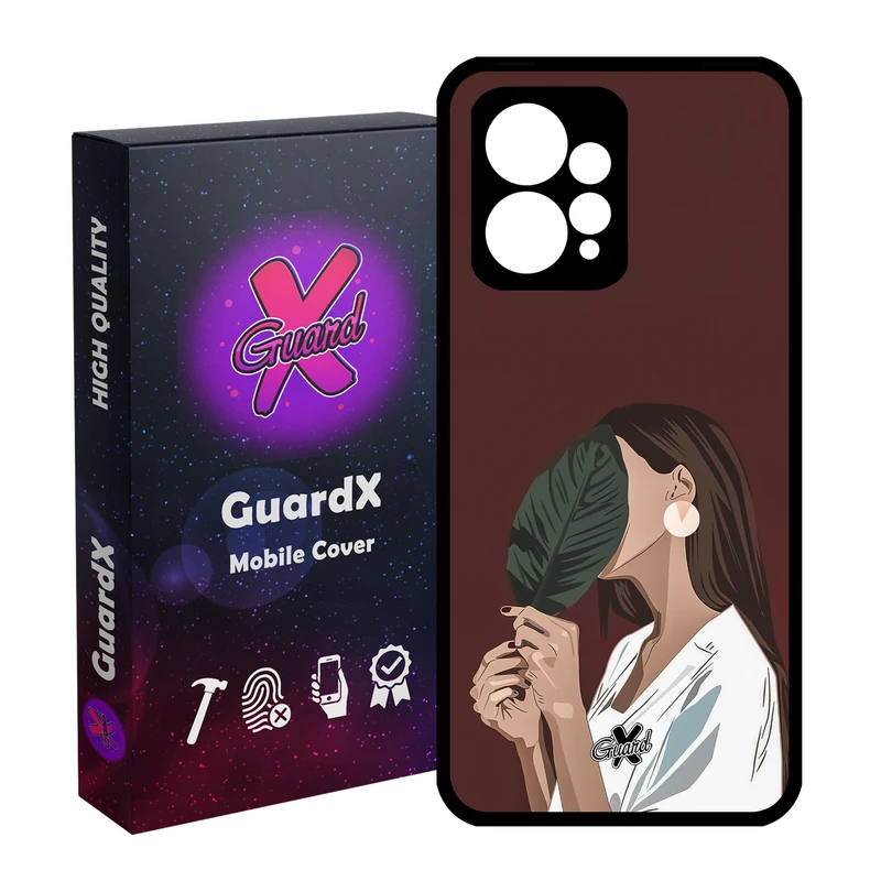 کاور گارد ایکس طرح دختر مدل Glass10476 مناسب برای گوشی موبایل شیائومی Redmi Note 12 4G