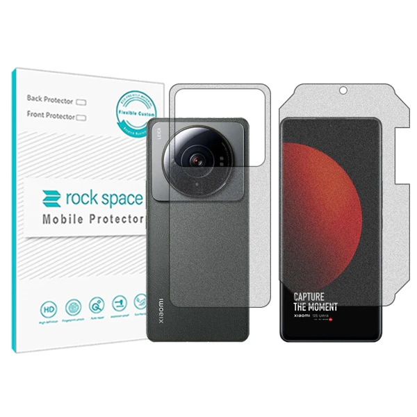 محافظ صفحه نمایش مات راک اسپیس مدل HyMTT مناسب برای گوشی موبایل شیائومی 12S Ultra به همراه محافظ پشت گوشی