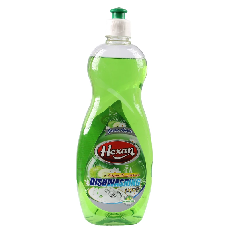 مایع ظرفشویی هگزان مدل سیب حجم 750 میلی لیتر